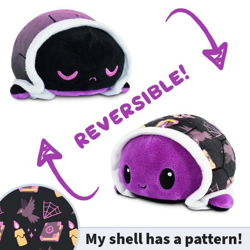 My Witchcraft Shell has a pattern - reversible plush. Experience the magic of TeeTurtle's TeeTurtle Reversible Turtle Plushie (Witchcraft Shell)! These mood plushies are perfect for expressing your emotions in a fun and adorable way.