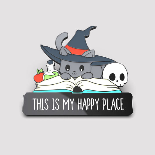 This is my Spellbound Pin from TeeTurtle for my happy place with dimensions.