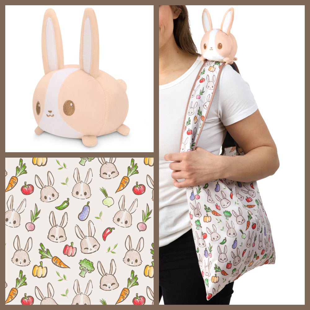 Veggie Bunny Plushie Totebag