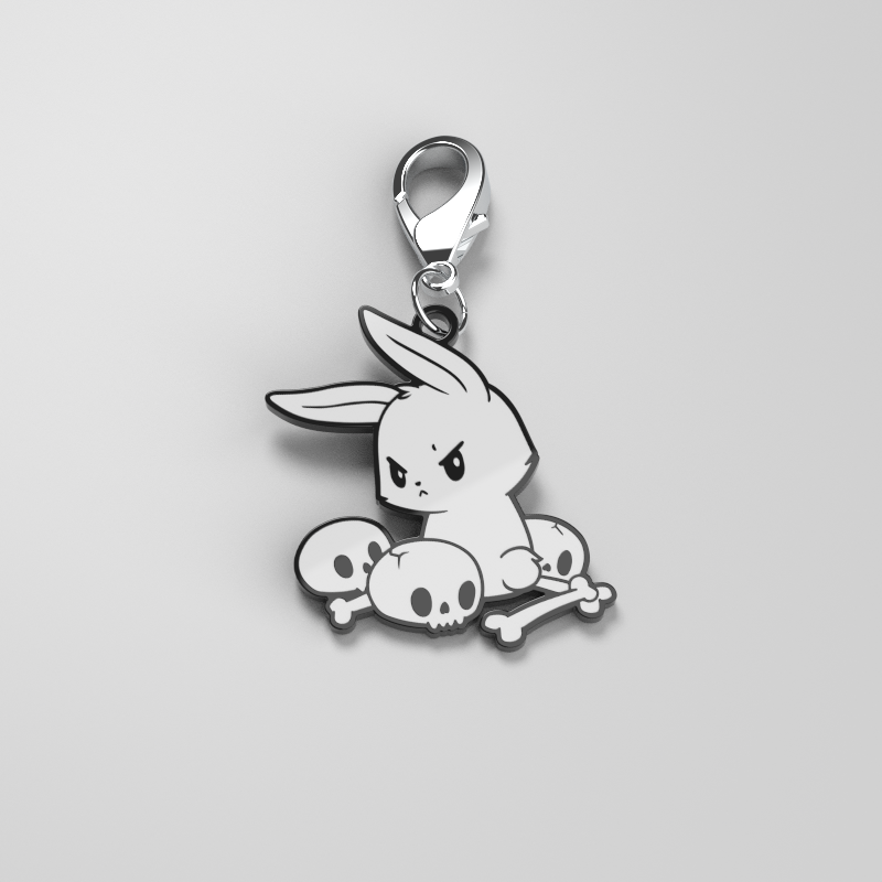 A "Do I Look Like a People Person?" enamel keychain from TeeTurtle for personal style or to adorn a backpack.