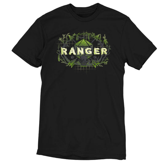 Premium Cotton T-shirt_TeeTurtle Ranger Class black t-shirt featuring an artistic 