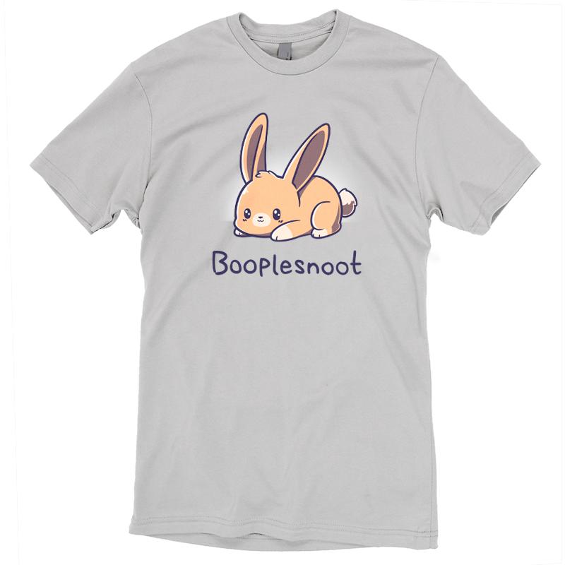 Premium Cotton T-shirt_TeeTurtle Booplesnoot silver gray t-shirt featuring a cute little bunny just being cute.