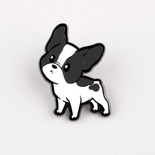 Enamel pin featuring Boston Terrier.
Product Name: TeeTurtle Boston Terrier Pin