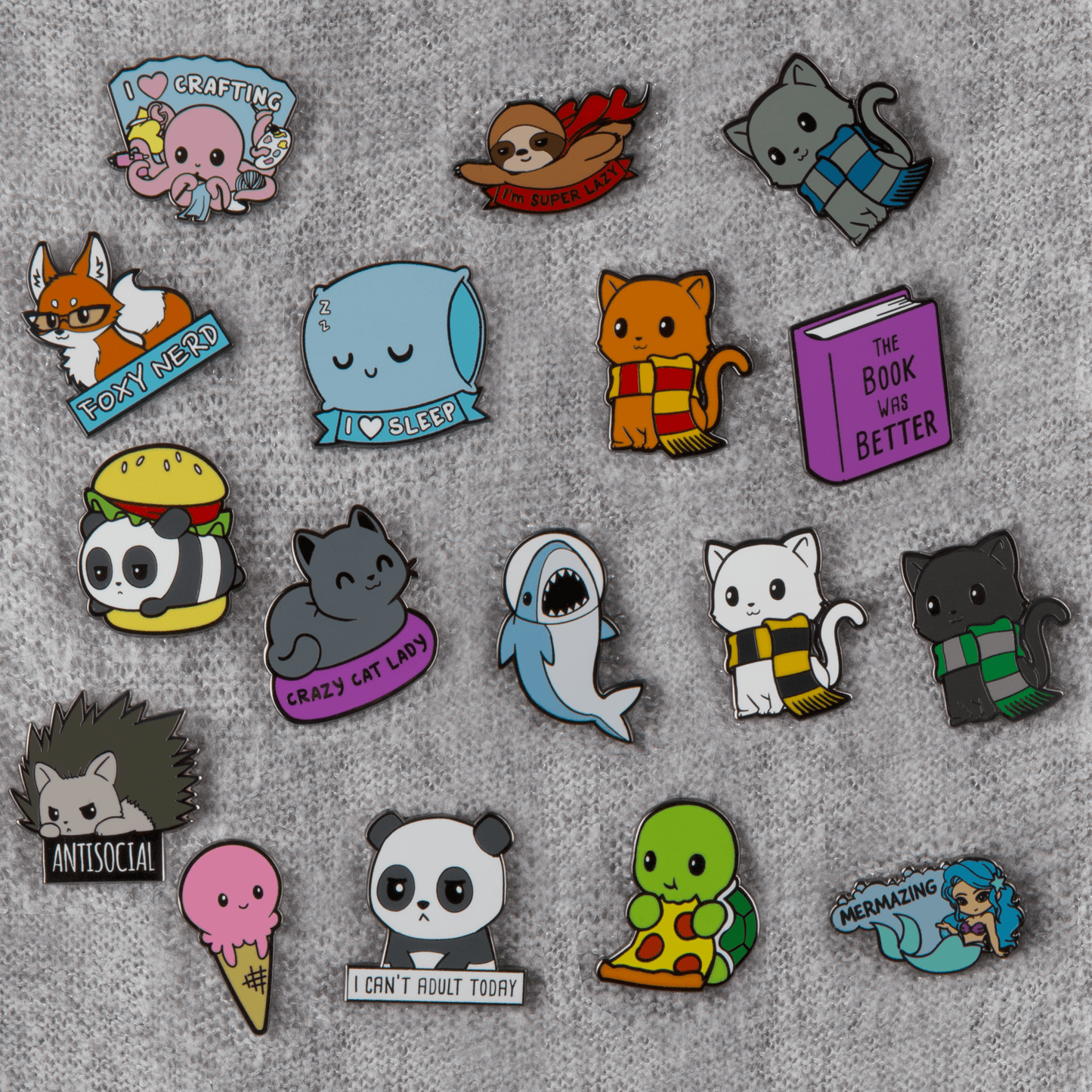 Kawaii enamel pins for The Book Was Better Pin by TeeTurtle.