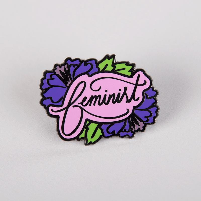 TeeTurtle Feminist Pin.