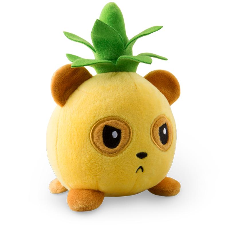 A TeeTurtle Panda Plushie with a pineapple on it.