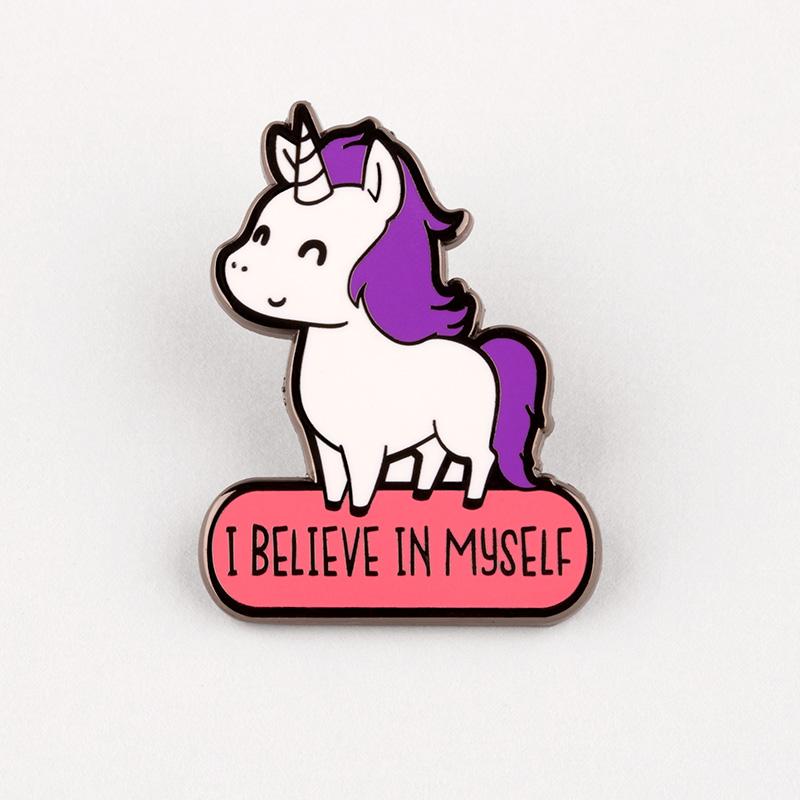 I believe in myself enamel pin, dimensions.
(Product Name: I Believe in Myself Pin, Brand Name: TeeTurtle.)