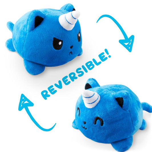 Two TeeTurtle Reversible Kittencorn Plushies are whimsically reversible.