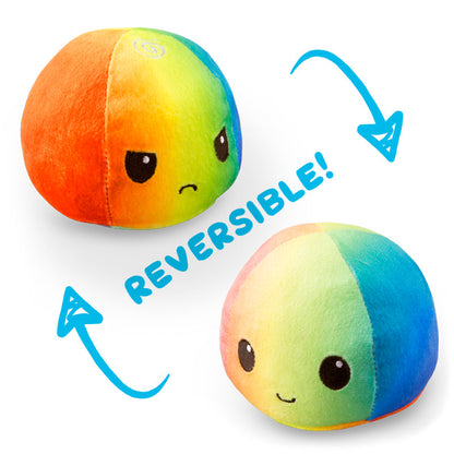 Two TeeTurtle Reversible Ball Plushie toys with the words reversible.