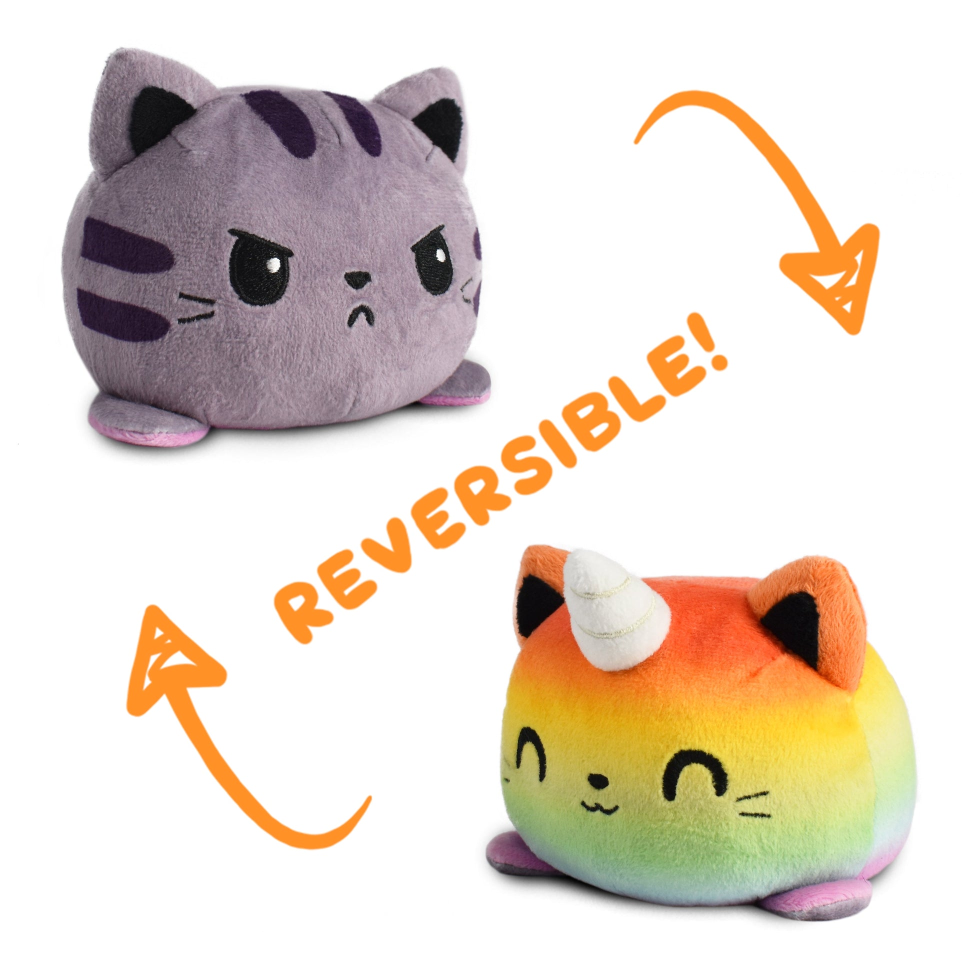 TeeTurtle's TeeTurtle Reversible Cat & Kittencorn Plushie.