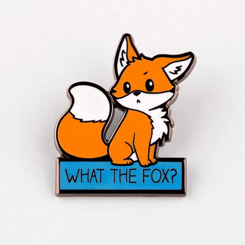 TeeTurtle's What the Fox? Pin.